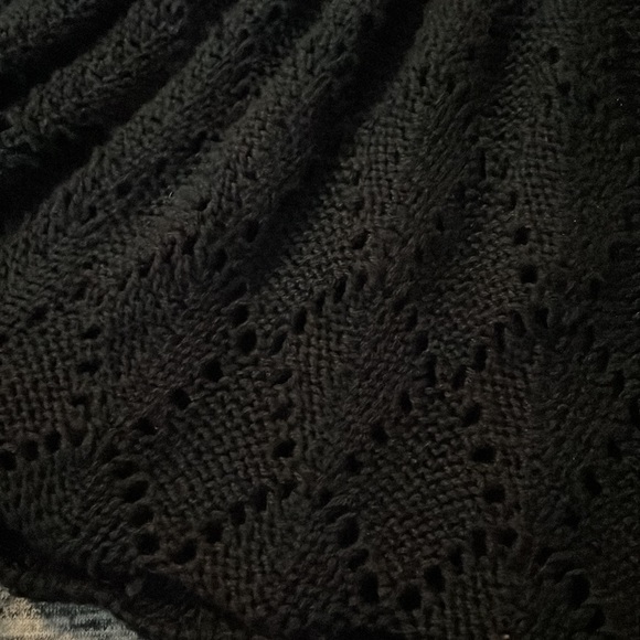 Free People Camille Crochet Sweater Skirt in Black - Picture 3 of 6